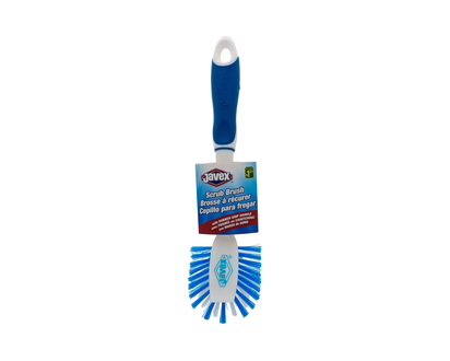 Rect. Scrub Brush With Rubber Handle - 10.5"