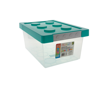 Building Block Shaped Plastic Container - 30.6 X 20.5 X 14 CM