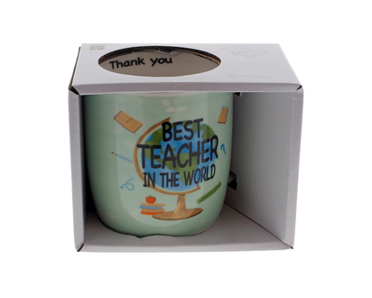 Porcelain Teacher Mug In Gift Box - 10.1oz/300ml