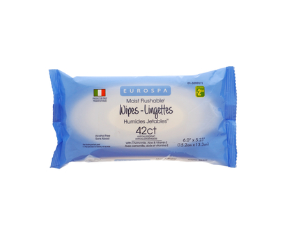 Moist Flushable Wipes, 42pc - 42pk,6"x5.25"