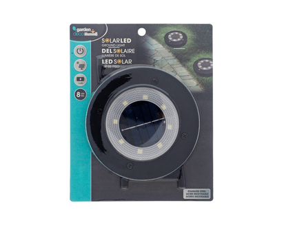 Stainless Steel Solar Led Ground Light - 11.6cmx11.6cmx2.3cm