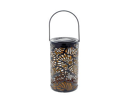 Large Ornate Solar Light Lantern - 10.5cmx10.5cmx19cm