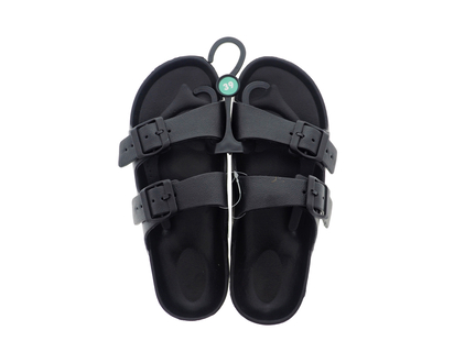 Ladies Open Toe Double Buckle Eva Sandal - 35,36,37,38,39,40
