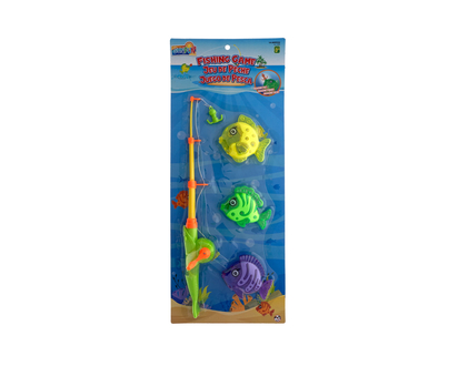 Fishing Set W/ Glitter Fish Magnetic Rod - 45 cm