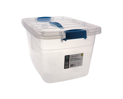 Boîte de rangement plastique transparent - 40.5 X 29 X 23 H CM