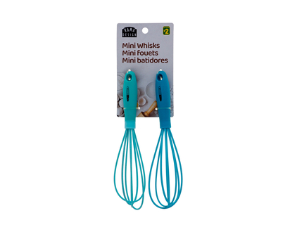 Silicone Mini Whisks, 2pc - 2 pk