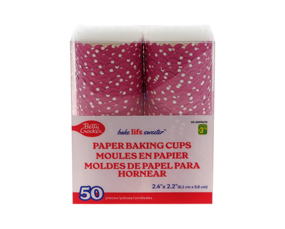 Round Paper Baking Cups, 50pc - 50pk