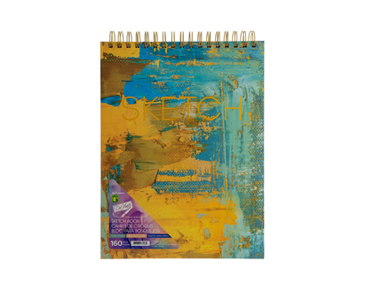 Twin Wire Bound Colorful Sketch Book - 9"x12"/80 Sheets