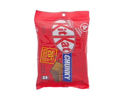 KIT KAT Chunky Chocolate Bars, 4 Pack - 4x49 g