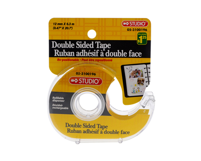 Double Sided Tape Dispenser - 12MMX6.3M
