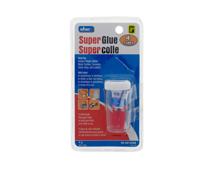 Super Glue Tubes, 4pc - 4 pk-KGATD