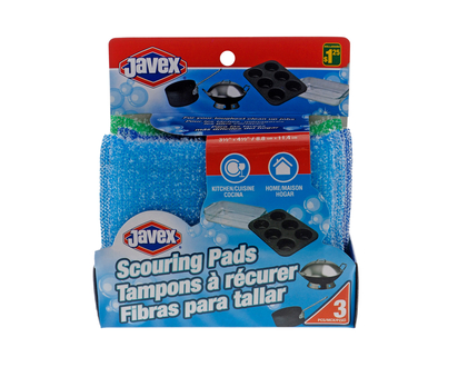 Scouring Pads, 3pc - 3 pcs/3-1/2"X4-1/2"