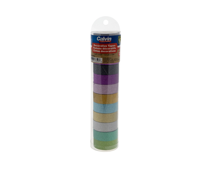 Glitter Tape Rolls In Hanging Tube, 13pc - 12pcs