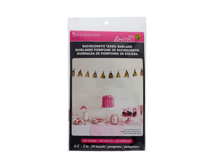 Metallic Bachelorette Tassel Garland - 18cmx1cm