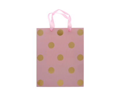 Sac-cadeau jumbo à pois/étoiles - 13pox18pox5po