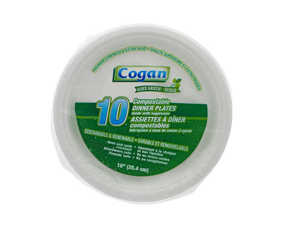 Cogan Round Plates 10pcs - 10"/10ct