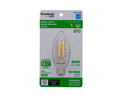 Candle Light Bulb - B10/40W/3000K