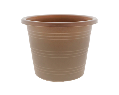Jardinière ronde en plastique - 13.25 po X 9.3 po X 10.15 po