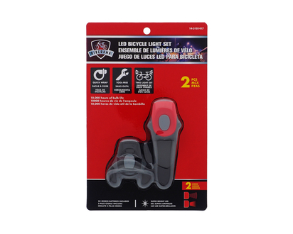 Led Bike Light Set, 2pc - 2pk