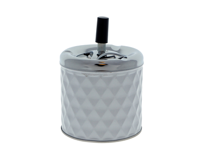 Iron Lid Spinning Metal Ashtray - 15.5cm