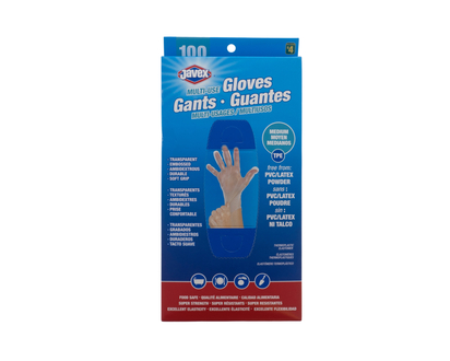 TPE Embossed Gloves - Medium, 100pc - 100 pk/Medium