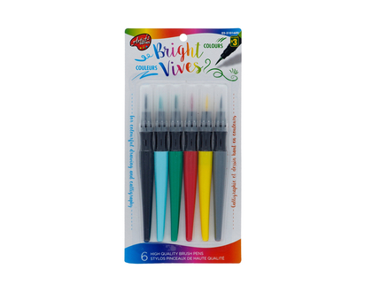 Brush Pens, 6pc - 6pcs