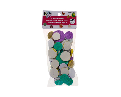 Glitter Foam Sticker Set, 100pc - 100pcs