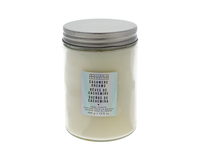 Scented Candle In Clear Glass Jar - 13.5oz