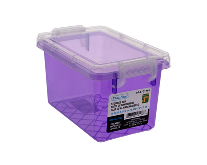 Plastic Container W/Lid - 6.425" X 4" X 3.68"