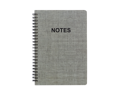 Coilbound Notebook W/ Printed Fabric - 21CM X 14.6CM