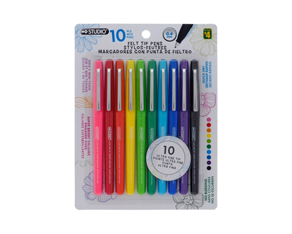Stylos Optimus a/pointe en feutre, 6pc - 10un