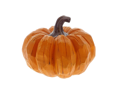 Tksgiving-Metallic Effect Silver Pumpkin - 7.09" D X 5.71" (18CM x 14.5CM)