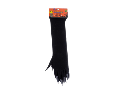 Halloween-Long Leopard Gloves With Claws - 42.5cm