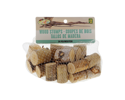 Birch Wood Stumps 7oz In Mesh Bag - 3 sizes