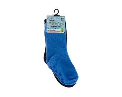 Socks With Grippers For Kids, 2pc - 2pk/2 Sizes (1-2,2-3)