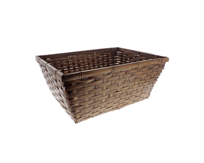 Rectangular Woven Wicker Basket - 39cmx29cmx18cm