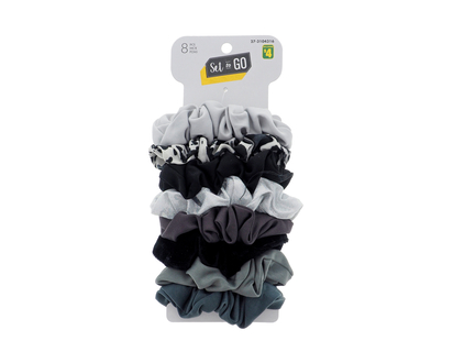 Assorted Scrunchies, 8pc - 7/8pk