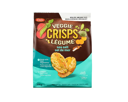 Craquelins aux légumes au sel de mer - 100g