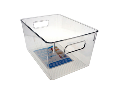 Large Rectangular Clear Storage Bin - 29cmx20.5cmx15.7cm