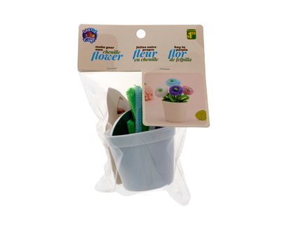 Make Your Own Chenille Flower In Pot - Assorted