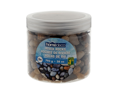 Roches de rivière décoratives en pot - 28oz/794g