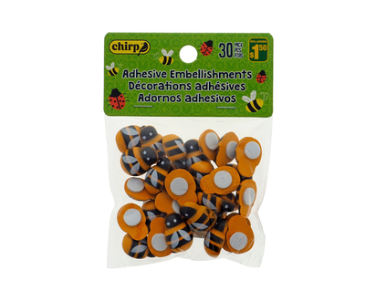 Ladybird Embellishments, 30pc - 1.2cmx0.8cm