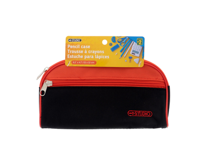 Color Pencil Case With 2 Zippers - 21 CM x 12 CM