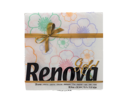 Asst Printed 2 Ply Dinner Napkins, 20pc - 20CT, 39.5X39.5CM