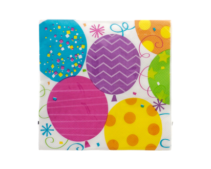 Luncheon Napkins Balloon Print - 33cmx33cm