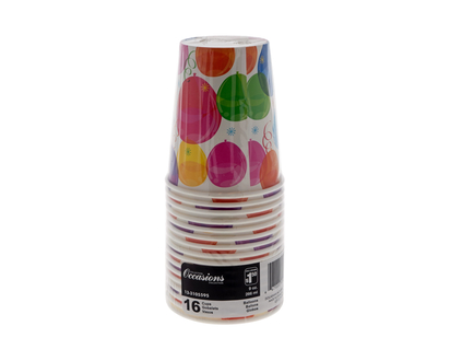 Balloon Printed Paper Cups - 9oz
