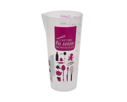 Tall Plastic Measuring Cup French - 400 ML/13.5 OZ