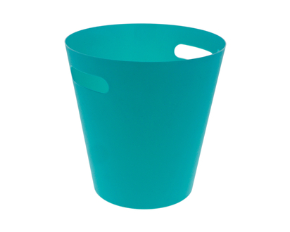 Plastic Waste Basket W/Cut Out Handles - 8.3" X 8.6" Ht