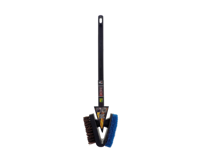 Brosse à récurer double face pour BBQ - 38cm