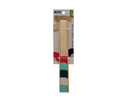 Bamboo Foldable Fan - 37cmx19.5cm